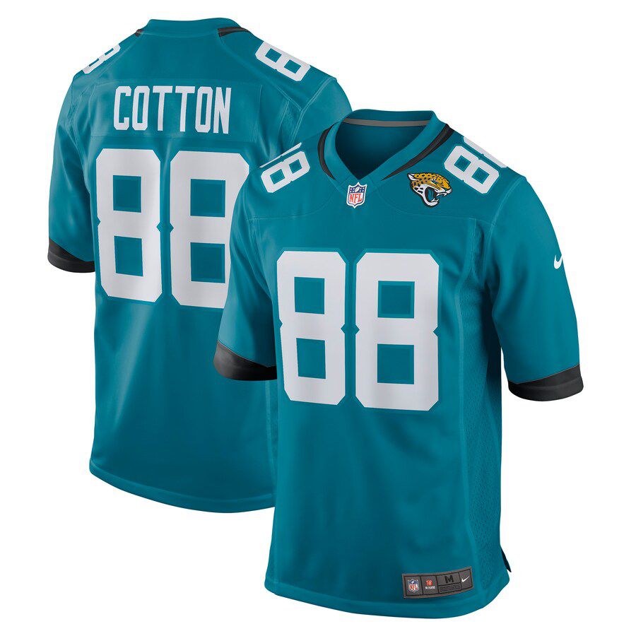 Men Jacksonville Jaguars #88 Jeff Cotton Nike Green Game Player NFL Jersey